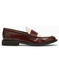Doucal's - Classic Two-tone Leather Moccasin - Lyst