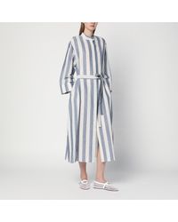 Max Mara - White/ Striped Shirt Dress - Lyst
