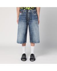 Martine Rose - Bermuda In Denim Blu Acid - Lyst