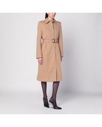 McQueen - Trench Coat With Belt - Lyst