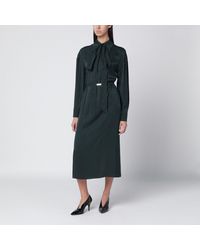 Gucci - Gg Jacquard Silk Wrap Dress - Lyst