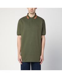 Gucci - Polo muschio in misto cotone - Lyst