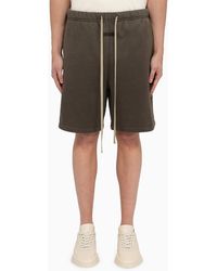 Fear Of God - Olive Green Cotton Drawstring Shorts - Lyst