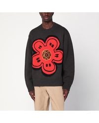KENZO - Maglione x futura 2000 in lana kaki - Lyst