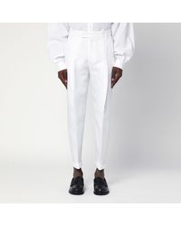 Dolce & Gabbana - Linen-blend Trousers - Lyst