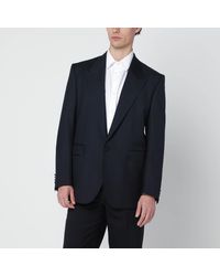 Dolce & Gabbana - Dark Wool Single-Breasted Jacket - Lyst