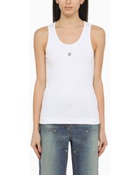 Givenchy - Tank Top With Logo - Lyst