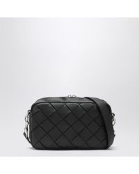 Bottega Veneta - Camera bag piccola nera in intrecciato - Lyst