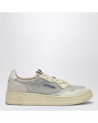 Autry - Sneaker Medalist Low Super Vintage Aus Grauem/Weißem Leder Und Mesh - Lyst