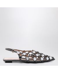 The Attico - Dark Grid Ballerina - Lyst