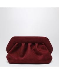 THEMOIRÈ - Medium Bios Clutch Plum Suede Effect - Lyst