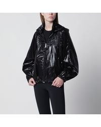 Herno - Schwarze Jacke Aus Glänzendem Nylon - Lyst