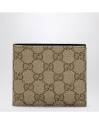 Gucci - Sand Gg Canvas Essence Classic Bi-Fold Wallet - Lyst