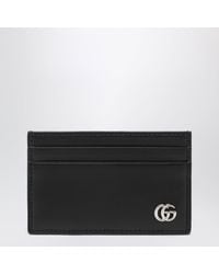 Gucci - Schwarzes Gg Marmont Kartenetui - Lyst