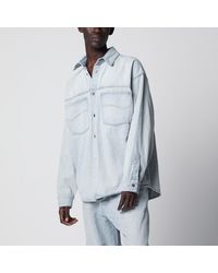 Balenciaga - Cotton Denim Shirt - Lyst