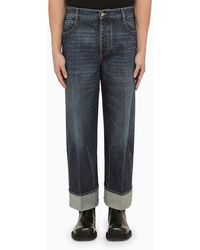 Bottega Veneta - Denim Jeans With Turn-ups - Lyst