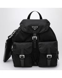 Prada - Re-nylon And Saffiano Backpack With Pouch - Lyst