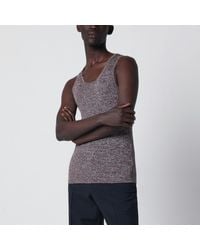 Prada - Ribbed Tank Top With/ Pattern - Lyst