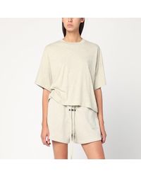 Fear Of God - Oversized Greige Cotton-Blend T-Shirt - Lyst