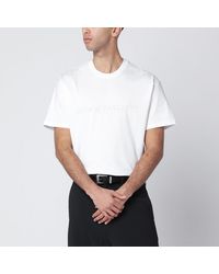 Givenchy - Cotton And Silk T-Shirt With Jacquard Logo - Lyst