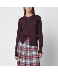 Vivienne Westwood - Dark Orb Logo Cardigan - Lyst