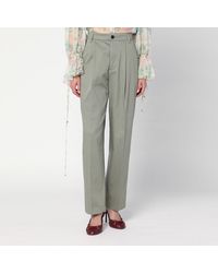 Department 5 - Sage Green Cotton Trousers - Lyst