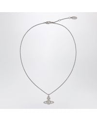 Vivienne Westwood - Grace Bas Relief Platinum/Crystal Necklace - Lyst