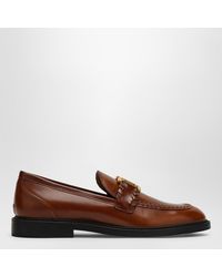 Chloé - Elegant Leather Loafer With 2.5 Cm Heel Height - Lyst