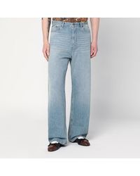 Valentino - Light Jeans With Washed Effect - Lyst