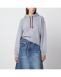 JW Anderson - Melange Cotton Hoodie - Lyst