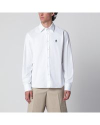 Prada - Classic-Fit Cotton Shirt With Embroidered Logo - Lyst