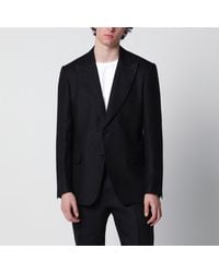 Lardini - Single-Breasted Linen Jacket - Lyst