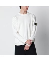 Stone Island - Ivory Sweater With Loose Fit - Lyst