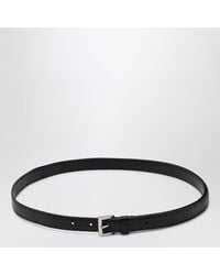 Prada - Schmaler Gürtel Aus Schwarzem Leder - Lyst