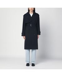 Bottega Veneta - Light Wool Trench Coat - Lyst