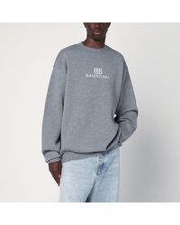 Balenciaga - Cotton Sweater With Logo - Lyst