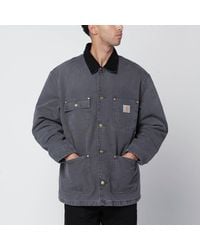 Carhartt - Og Chore Coat Hamilton Graphite - Lyst