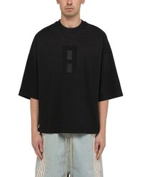 Fear Of God - T-shirt oversize nera in cotone - Lyst