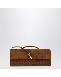 Bottega Veneta - Andiamo Clutch With Suede Handle - Lyst
