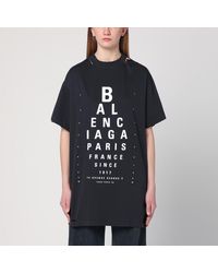 Balenciaga - Eye-Test Oversized T-Shirt, 100% Cotton - Lyst