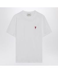Ami Paris - T-Shirt Ami De Coeur Blanc - Lyst