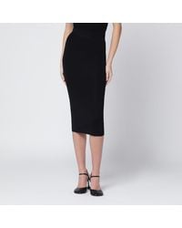 Entire studios - Viscose Blend Midi Skirt - Lyst