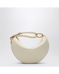 Burberry - Borsa knight arc in pelle avorio - Lyst