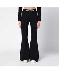 Palm Angels - Schwarze Hose Aus Lurex Aus Viskosegemisch - Lyst