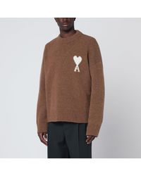 Ami Paris - Hazelnut Ami De Coeur Sweater - Lyst