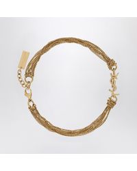 Saint Laurent - Bracelet With Cassandre Tassel - Lyst