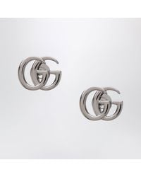 Gucci - Gg Marmont Ohrringe Aus Silberfarbenem Messing - Lyst