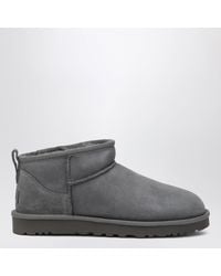 UGG - Classic Ultra Mini Dark Sheepskin Boots - Lyst