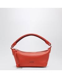 Loewe - Mini Cala Tasche Aus Orangefarbenem Lammnappa - Lyst