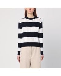 Max Mara - Striped Crop Sweater - Lyst